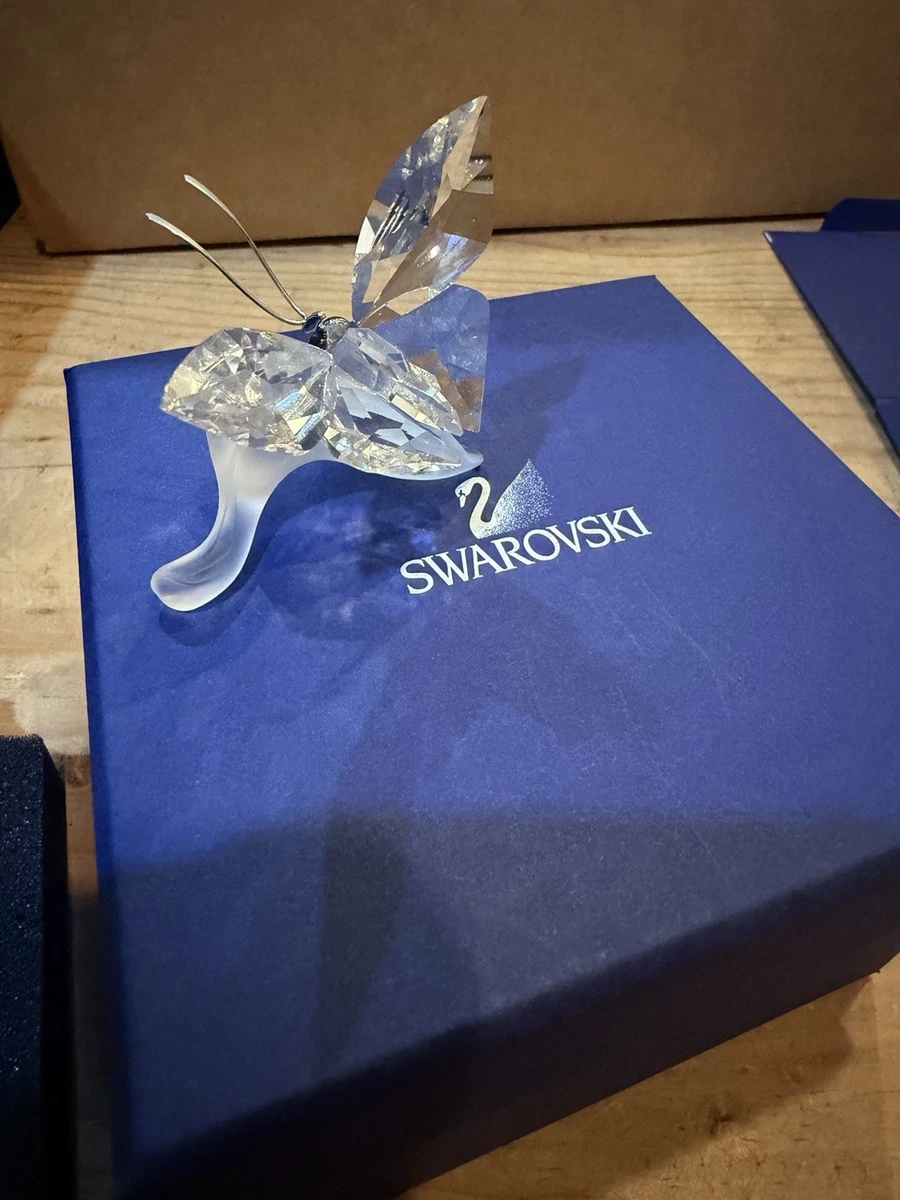 SWAROVSKI スワロフスキー オブジェ 3点 クリスタル 蝶 超レア