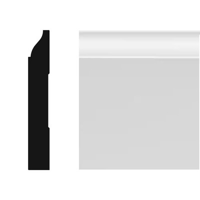 8823 1/2 In. X 3-1/4 In. X 96 In. MDF Primed Baseboard Moulding