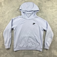 Nike Hoodie Womens M Blue Sportswear Essential Funnel Neck