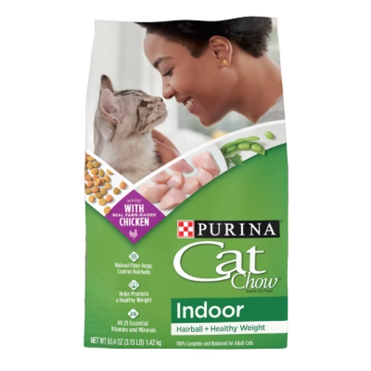 Purina Cat Chow Indoor Healthy Weight Hairball Control Chicken Dry Cat Food