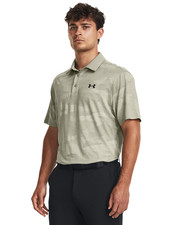 70 Under Armour Men's Playoff 2.0 Jacquard Polo - Tan - Medium - New With Tags