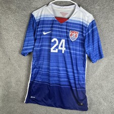 United States Shirt Mens Large Blue Soccer Football Jersey Nike Dri-FIT 2015