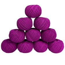 KGS Crochet Thread Cotton Yarn Balls Size 8 10 Balls 10 Grams Each Ball