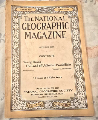 National Geographic November 1914 Young Russia 100 Illustrations