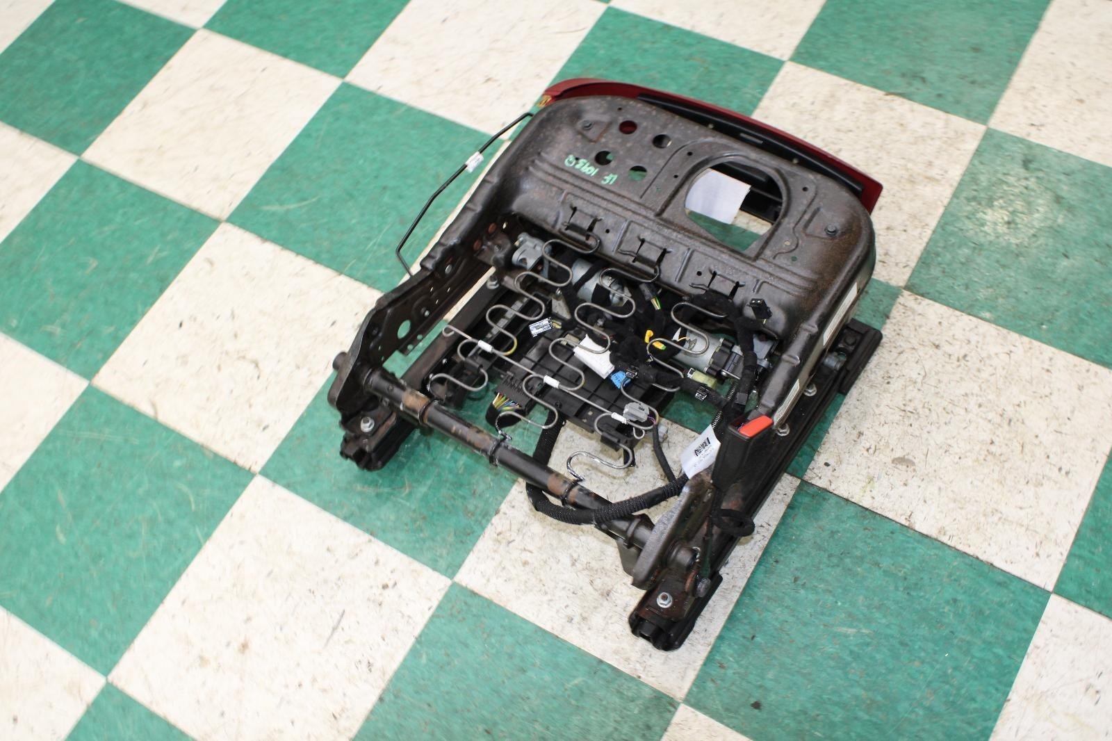 14-22 Ghibli Red Trim Front Driver Side Left LH Lower Seat Track OEM Factory WTY