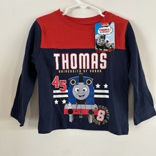 New With Tags Thomas The Train  Friends Boys Long Sleeve Shirt 2T Toddler Blue