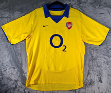 Arsenal FC Football Shirt Size Large Away Kit Nike 2003/2004 Invincible Season