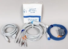 Philips HeartStart MRX Accessories Kit Bundle - Cuff, Hose, SpO2, 5-Lead ECG