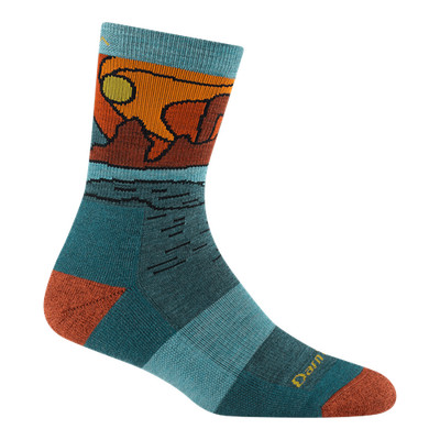 Darn Tough 5023 Teal Women's Celeste Micro Crew Midweight Hiking Socks Sock USA