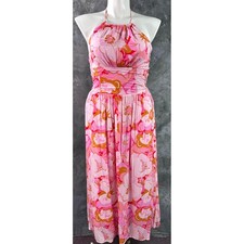 Mink Pink Josie Halter Maxi Dress sz L (16290