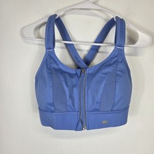 SheFit Medium Blue High Impact Ultimate Sports Bra Padded Convertible Straps