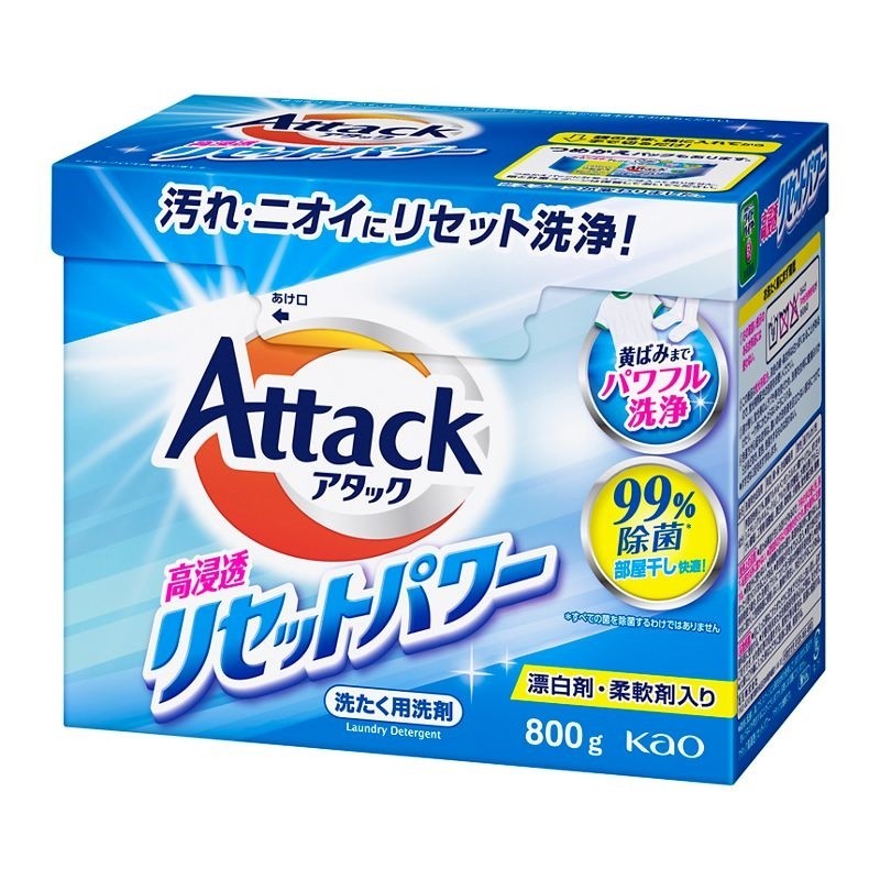 Attack Reset Power Laundry Detergent Powder 800g Kao Japan | eBay