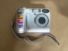 Vintage Nikon Coolpix 4600 4.0MP Digital Camera Silver 3X Zoom TESTED WORKING✅