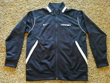 Nike Men's Size Large Dri-Fit Full Zip Pullover Jacket "Coast" Blue White Pocket