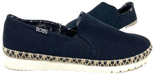 Skechers Women's BOBS Flexpadrille Slip On Walking Flats Black Size:7 146N
