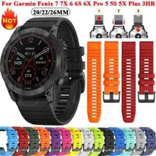 For Garmin Fenix 8 E 7 7X 6 6X Pro 5 5X Plus 7S 6S 5S Quickfit Sports Strap Band