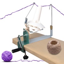Hand Operated Large Yarn Ball Winder Jumbo Nylon Fiber/Wool/String Ball Winder