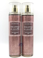 BATH BODY WORKS WRAPPED IN VANILLA BODY MIST SPRAY 8 FL OZ LOT OF 2 PCS