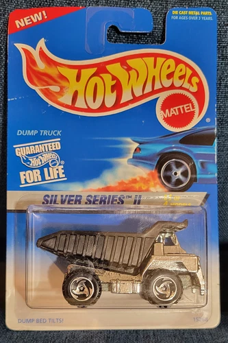1995 Vintage Hot Wheels Dump Truck #420 Silver Series II