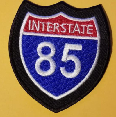 US Primary Interstate 85 Highway approx  2.75x3'' Embroidered Patch *