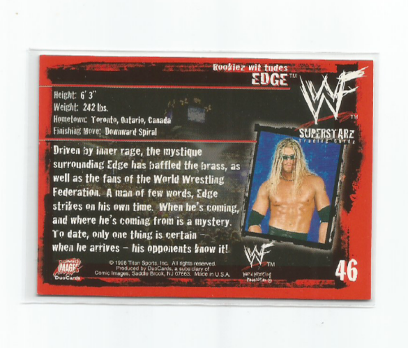 EDGE 1998 COMIC IMAGES WWF/WWE CARD #46 | eBay