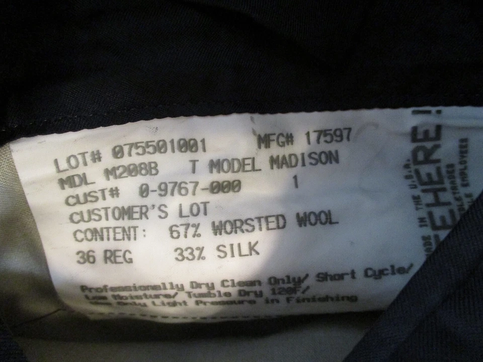 Hickey Freeman Madison серый клетку все сезон шерсти шелк двойной вентиляционный жакет 36R - Изображение 4 из 4