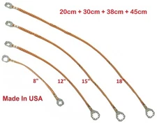 (Multi-Kit) Universal 8"+12"+15"+18" (20cm+30cm+38cm+45cm) Copper Ground Straps