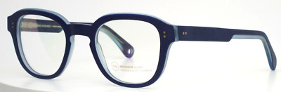 MONSIEUR BLANC Vincent C634 Navy Mens Square Full Rim Eyeglasses 51-24-150 B:44