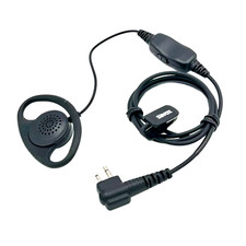 SAVOX D-Shape Earpiece with Mic & PTT for Motorola DP1400 CP040 Two Way Radios