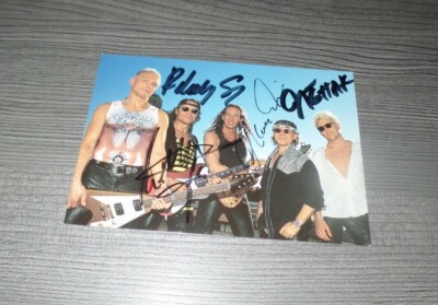 SCORPIONS サイン入りCD The Scorpions, original signed Autographcard 10x15 cm (XX | eBay