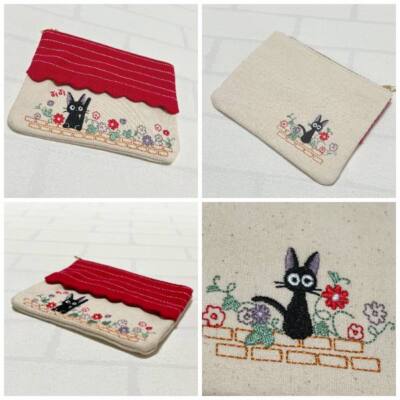 Ghibli Kiki's Delivery Service Jiji Pouch with tissue case the