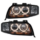 Xenon D2S Scheinwerfer Angel Eyes Klarglas für Audi A6 4B C5 Bj. 01-04 Schwarz