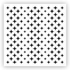 Pattern 12 Stencil - Choose a Size - Laser-Cut Reusable Plastic