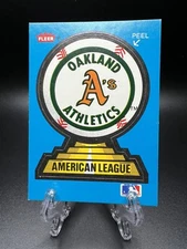 1987 Fleer Team Sticker Oakland Athletics
