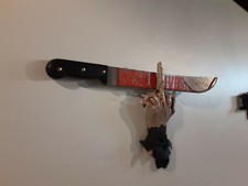 friday the 13th Jason lives Machete Halloween prop blood splatter killer