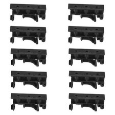 PCB DIN Rail Mounting Bracket Carrier Clips, for 35mm DIN Rail Black, 10 Sets