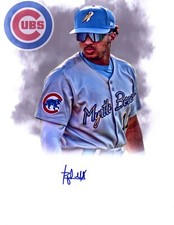 Rafael Morel Chicago Cubs prospect auto signed 8x10 baseball photo c