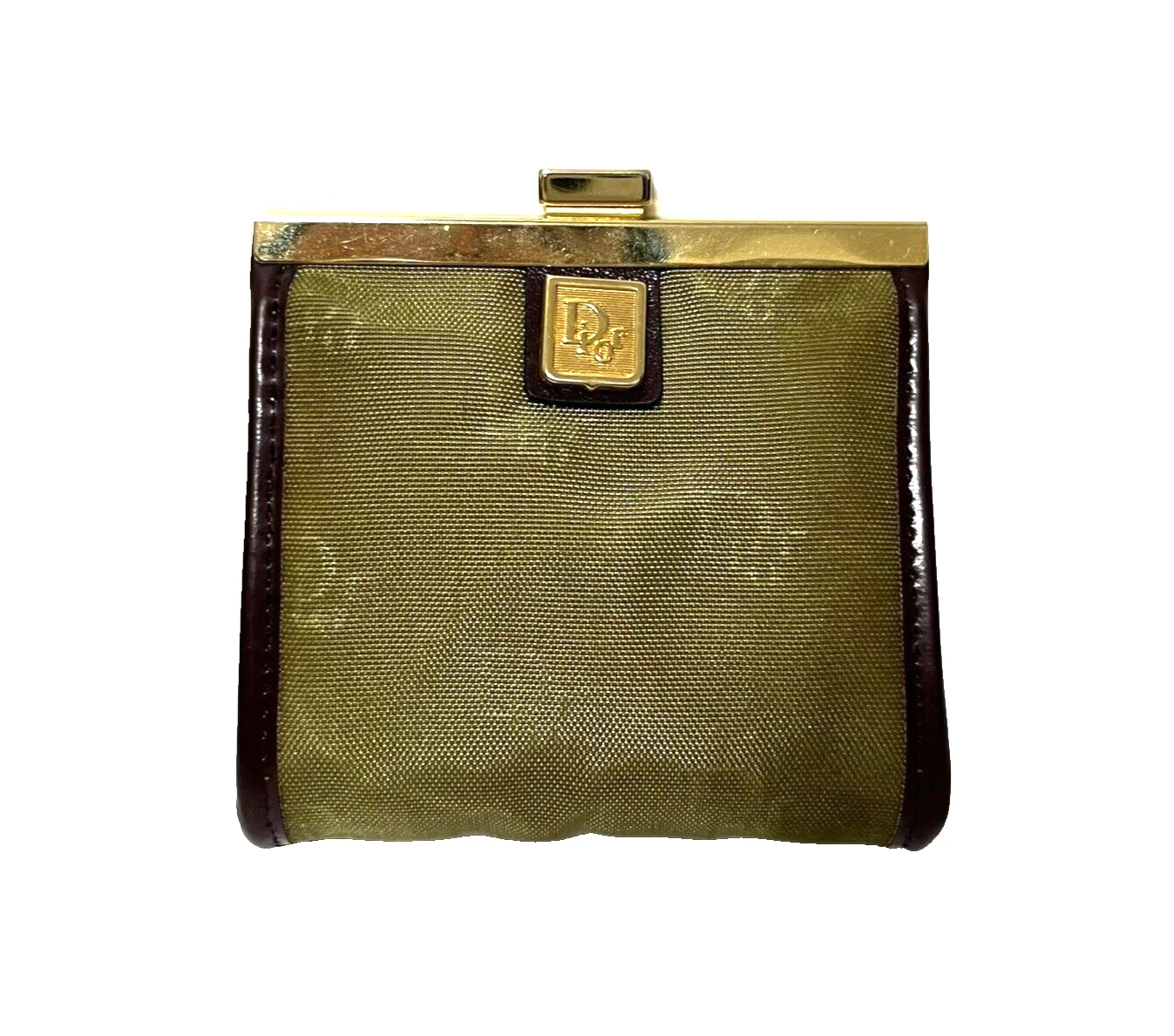 Authentique mini porte monnaie Christian Dior trotteur cuir 0232