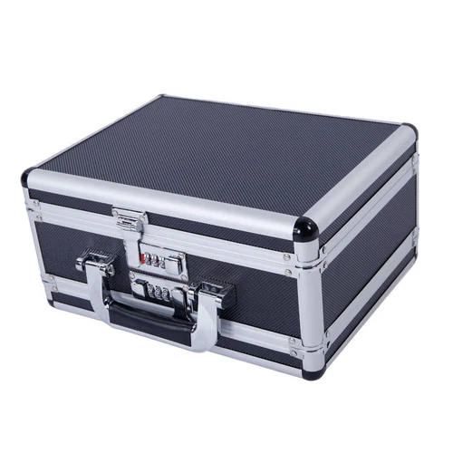 US Aluminum Framed HandGun Pistol Locking Box Hard Storage Carry Case 30*15*23cm - Picture 10 of 13