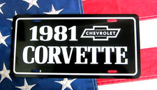 1981 Chevrolet Corvette License Plate Tag 81 Stingray Chevy L82 Vette 1981 Chevrolet Corvette License Plate Tag 81 Stingray Chevy L82 Vette