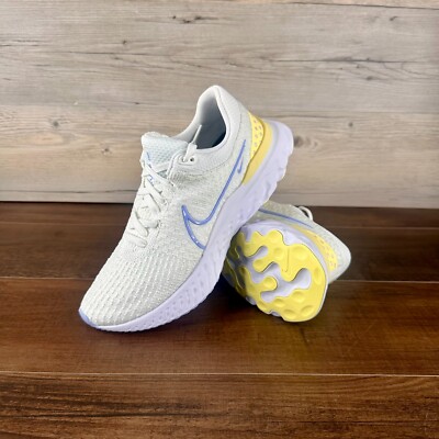 Nike React Infinity Run Flyknit 3 Womens Size 8 White Light Marine DD3024 100