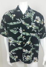 Original Island Sport Mens Shirt Size Large Short Sleeve Hawaiian Button Rayon