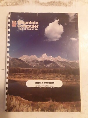 Mountain computer  incorputer music System Manuel  Handbuch 1981