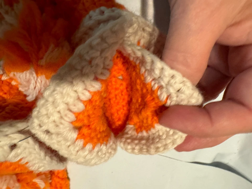 Ручной работы крючком детей ботинок кроссовки тапочки туфли, новый, 9 дюймов в длину - Изображение 4 из 4