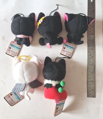 The Gothic World Of Nyanpire Cat Nyatenshi Plush Doll keychain Set