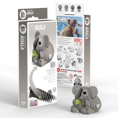 Koala 3D Cardboard Model Kit Eugy New