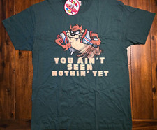 Vtg NOS Taz Looney Tunes T-Shirt XL 90s Y2K Aint Seen Nothing Yet New with Tags