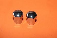 TRIUMPH TR6 T120 WIRE HEADLIGHT BRACKET PAIR CHROME NUTS 21-2062 UK MADE