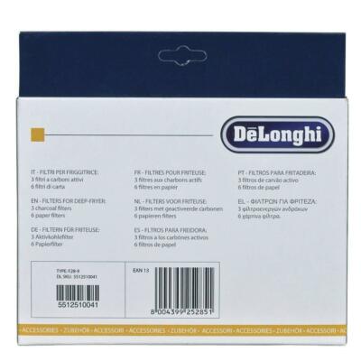 De Longhi Kit 3 Carbon Filters + 6 Paper Filters for Fryer F28211