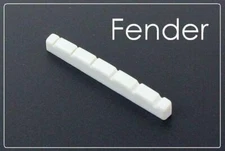 MusicianAtHeart LEFTY Slotted BONE NUT for Fender Stratocaster Electric Guitar